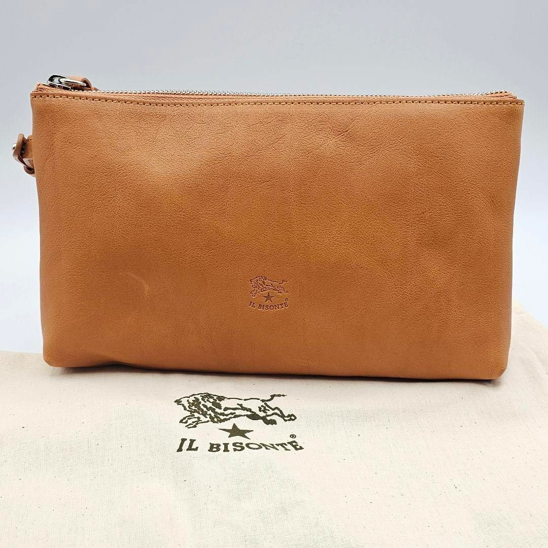 IL BISONTE LEATHER POUCH　イルビゾンテ　レザーポーチ | フリマアプリ ラクマ