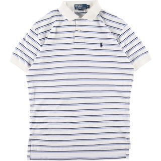 ラルフローレン(Ralph Lauren)の古着 ラルフローレン Ralph Lauren POLO by Ralph Lauren 半袖 ボーダー ポロシャツ メンズM /eaa356240(ポロシャツ)