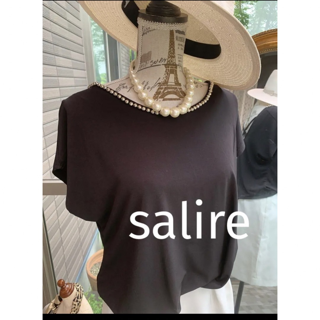 salire(サリア)の綺麗なお姉さんのサリアゆったりバッグシャントップス レディースのトップス(カットソー(半袖/袖なし))の商品写真