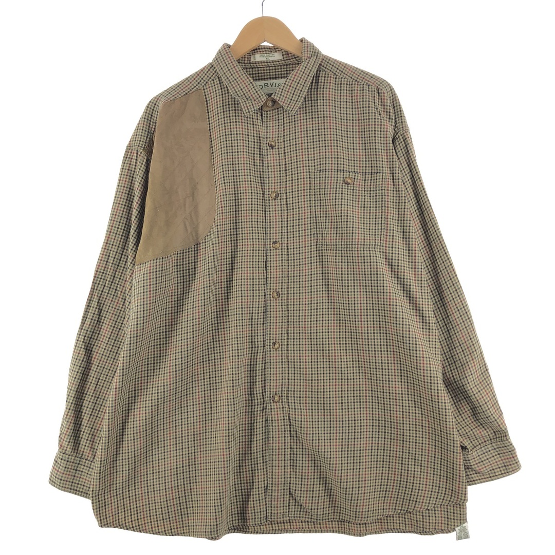 ORVIS チェック柄 長袖 ハンティングシャツ メンズXXL /eaa355549