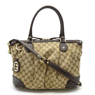 Gucci - グッチ GGキャンバス トートバッグ 2WAY (12330559)の通販