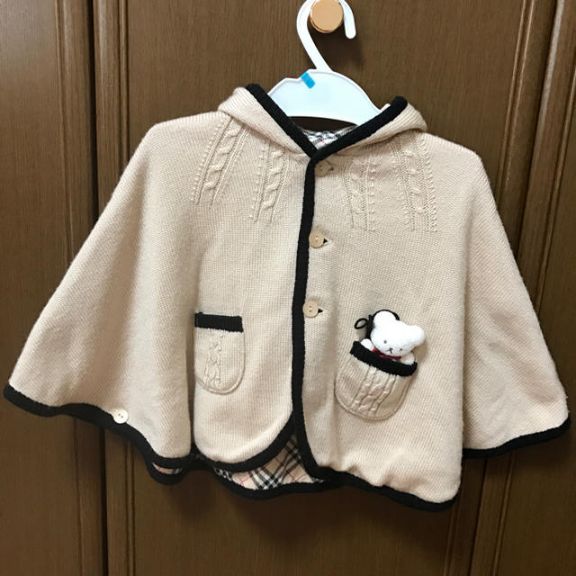 BURBERRY(バーバリー)の80㌢ Burberry リバーシブルポンチョ キッズ/ベビー/マタニティのベビー服(~85cm)(カーディガン/ボレロ)の商品写真