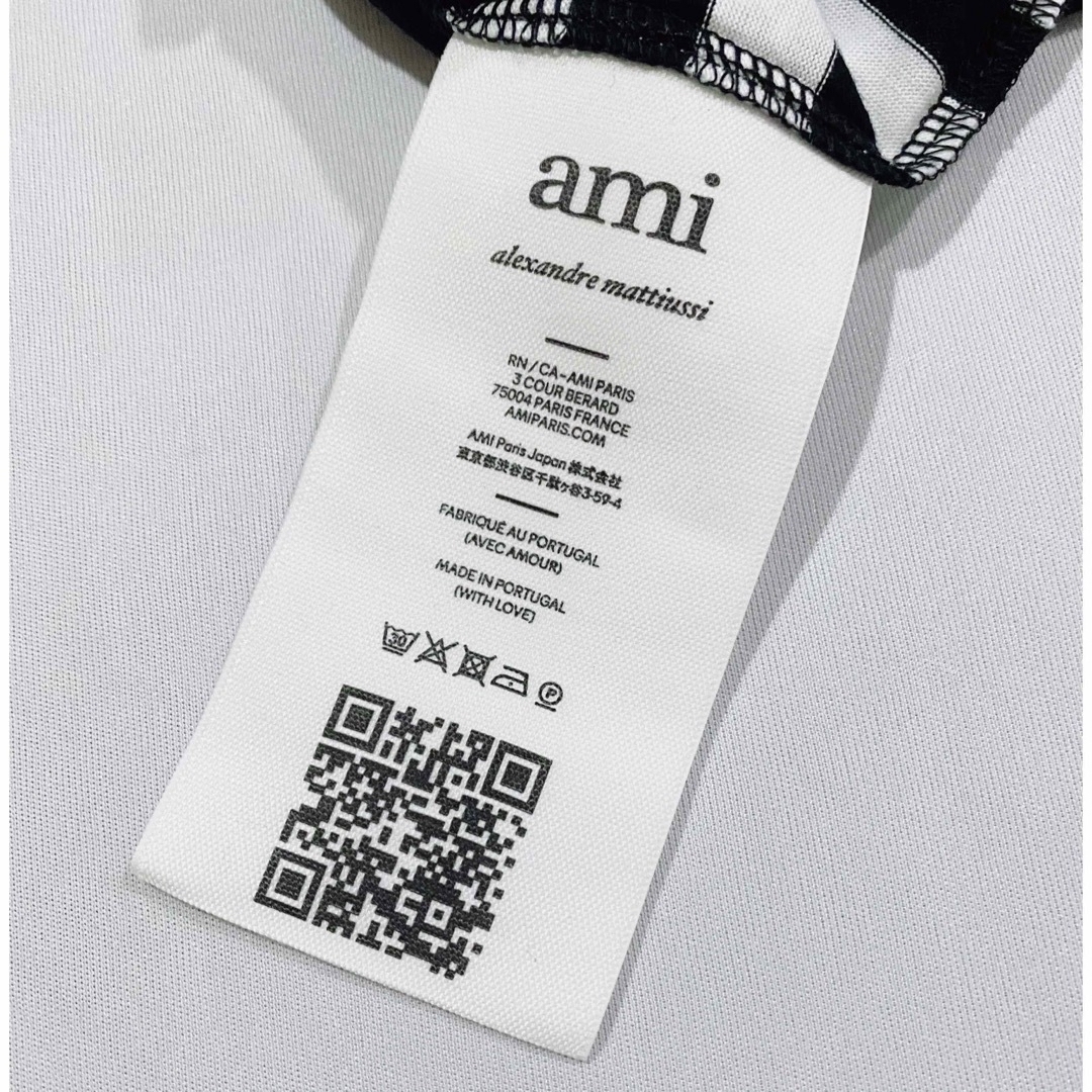 ami - 新品未使用 AMI PARIS ストライプ ハートロゴ Tシャツの通販 by