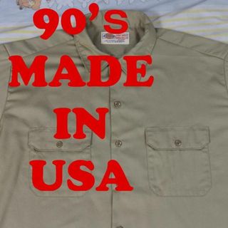 ディッキーズ(Dickies)のディッキーズ 90’ｓ ワークシャツ USA製 12828c Dikeis 80(シャツ)