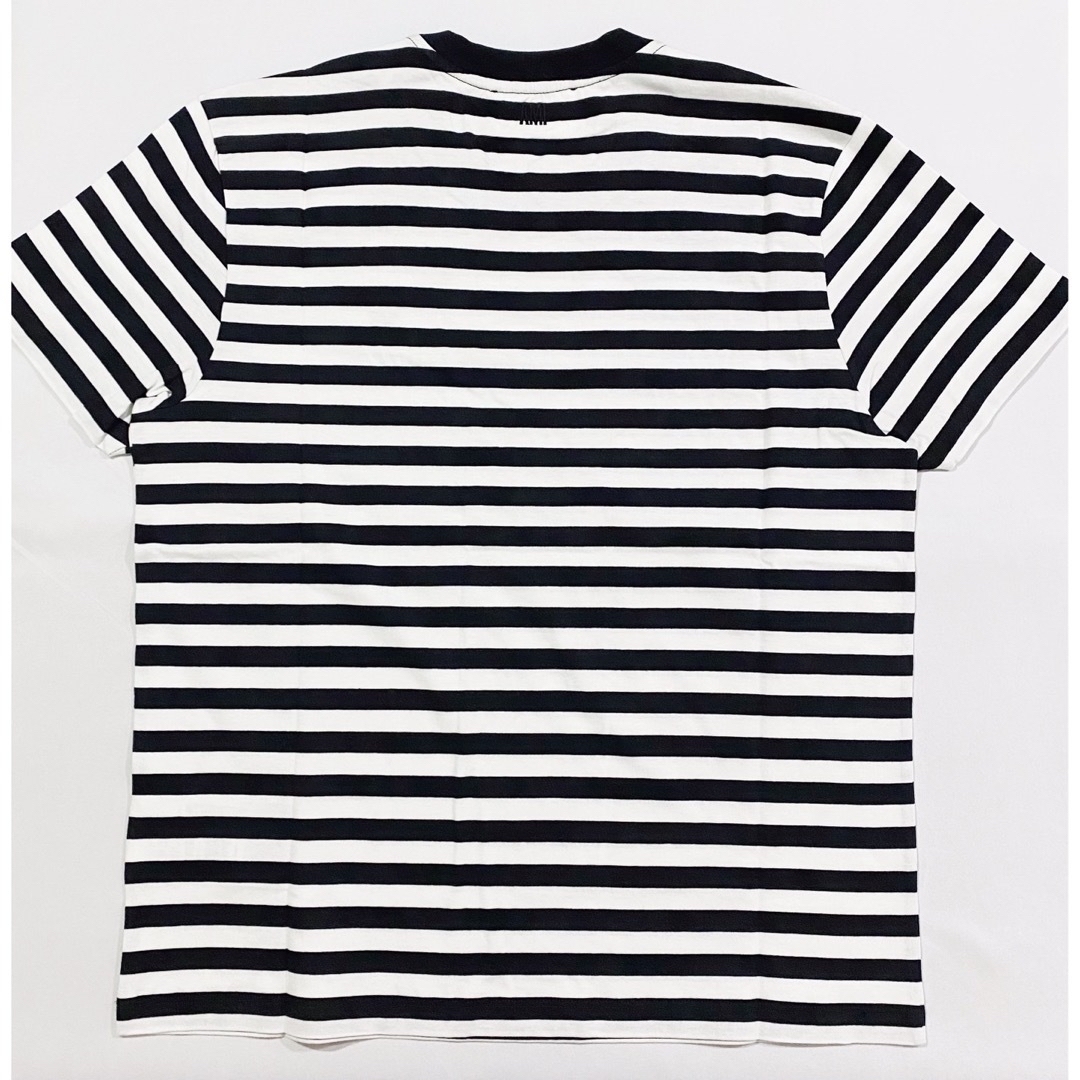 新品未使用 AMI PARIS ストライプ ハートロゴ Tシャツ