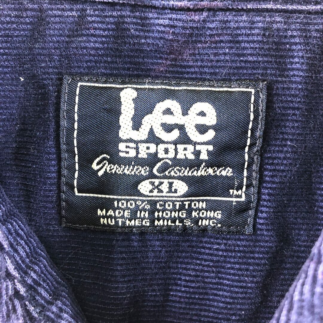 Lee(リー)の古着 リー Lee SPORT 長袖 ボタンダウン コーデュロイシャツ メンズXL /eaa356880 メンズのトップス(シャツ)の商品写真