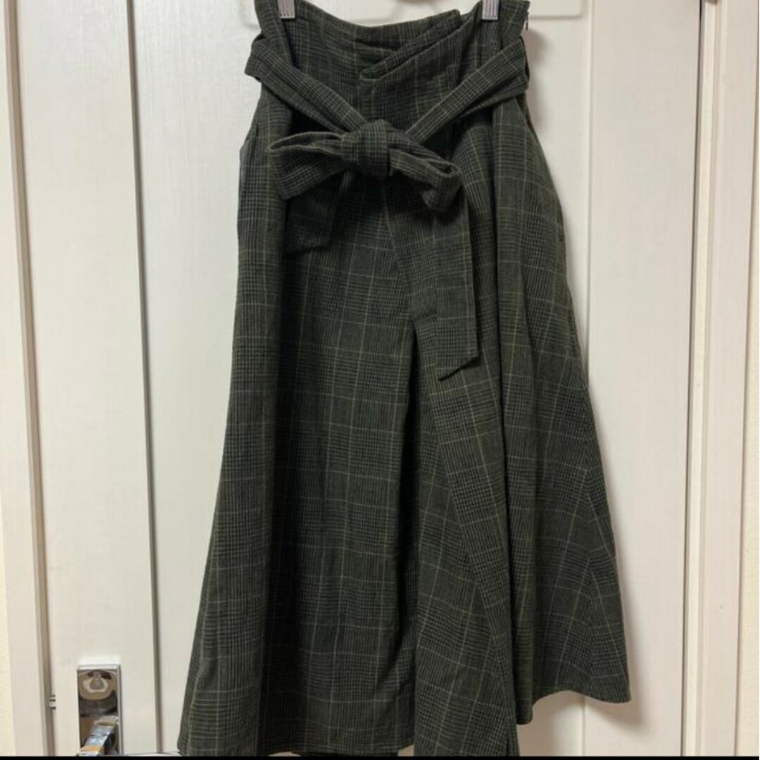 IENA(イエナ)のイエナ　グレンチェックフレアスカート36 レディースのスカート(ロングスカート)の商品写真