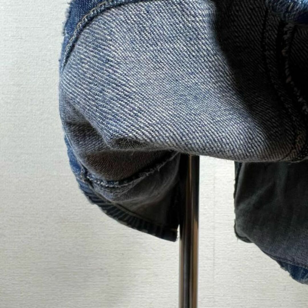 L'Appartement DEUXIEME CLASSE(アパルトモンドゥーズィエムクラス)のアパルトモン　デニムロングスカート　ミディ丈　台形　ヴィンテージ風　スリット レディースのスカート(ロングスカート)の商品写真