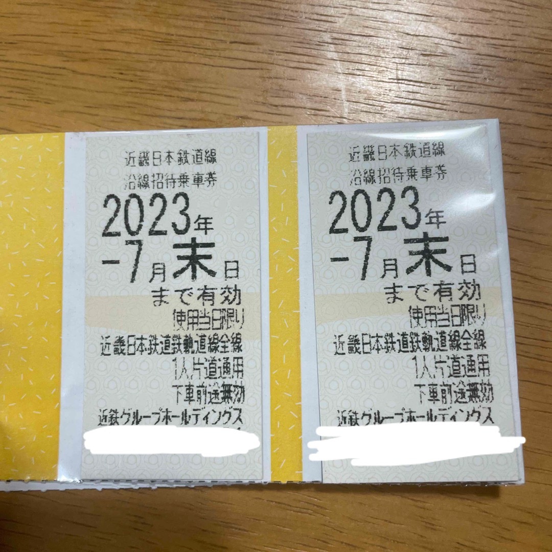 ⑩近鉄日本鉄道　株主優待乗車券　2枚セット