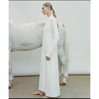 ロンハーマン(Ron Herman)のyo biotop Silk jersey collar dress(ロングワンピース/マキシワンピース)