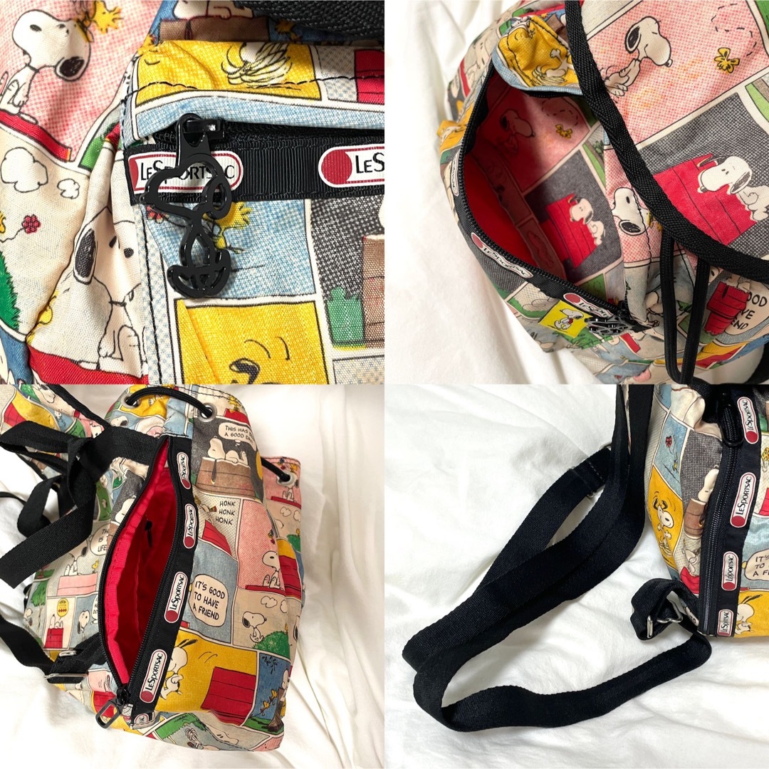 希少【LeSportsac×PEANUTS】スヌーピー コミック柄 ミニリュック