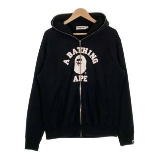 アベイシングエイプ(A BATHING APE)のアベイシングエイプ フルジップ スウェットパーカー プリント サイズ M(パーカー)