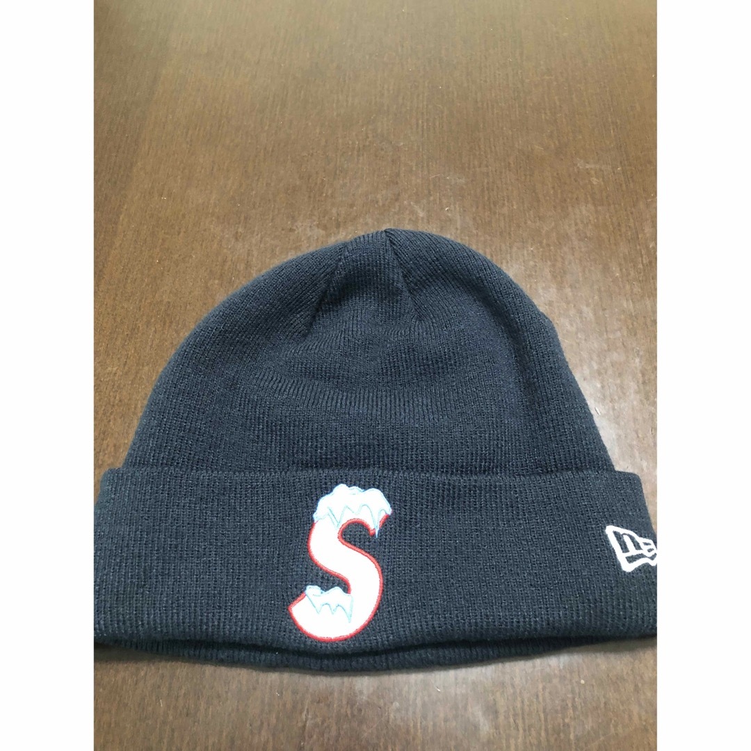 Supreme new era s logo ice ビーニー ニット帽