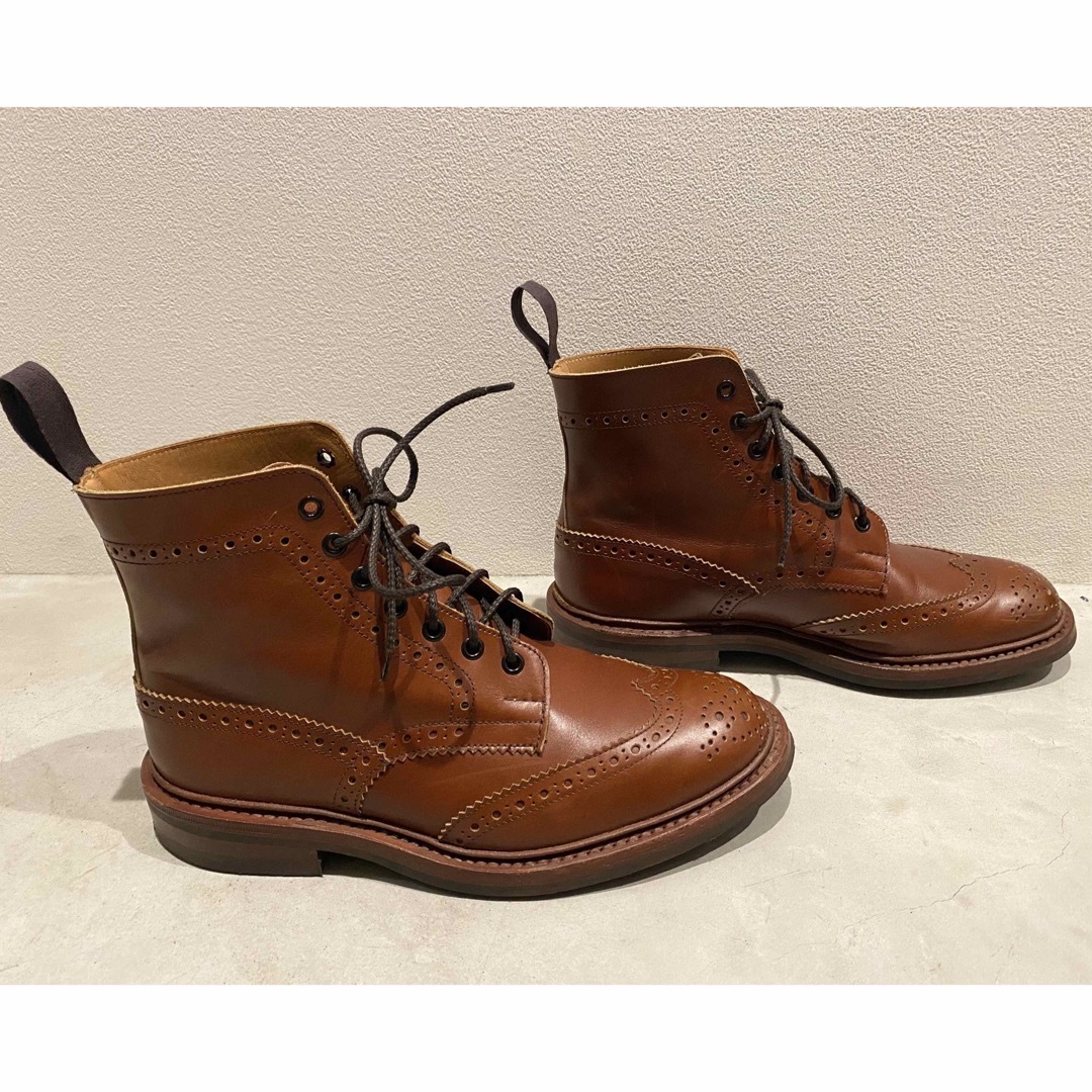 トリッカーズ Trickers ブーツ ショートブーツ カントリーブーツ モールトン MALTON カーフレザー シューズ メンズ 6.5(25cm相当) ブラウン