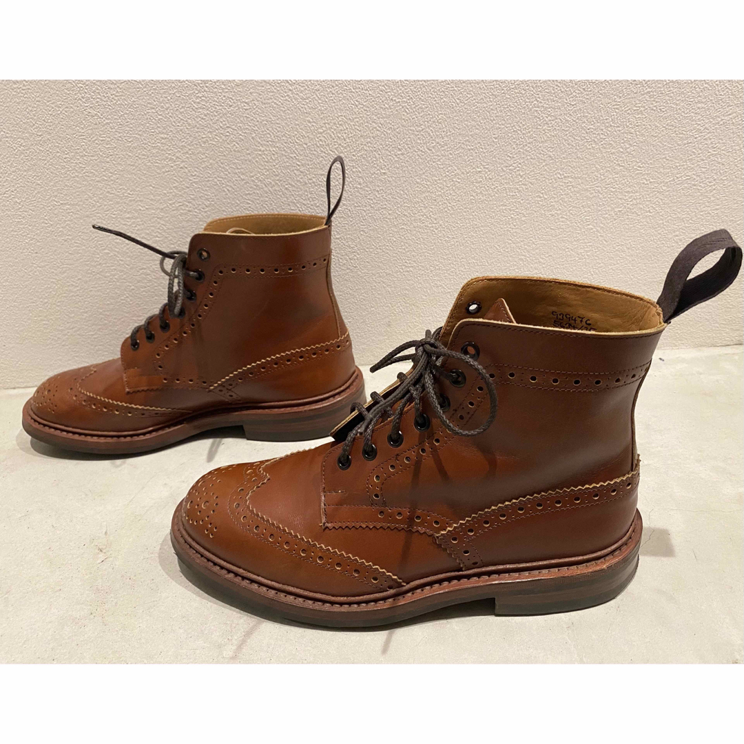 Trickers トリッカーズ カントリー ブーツ モールトン マロン UK7