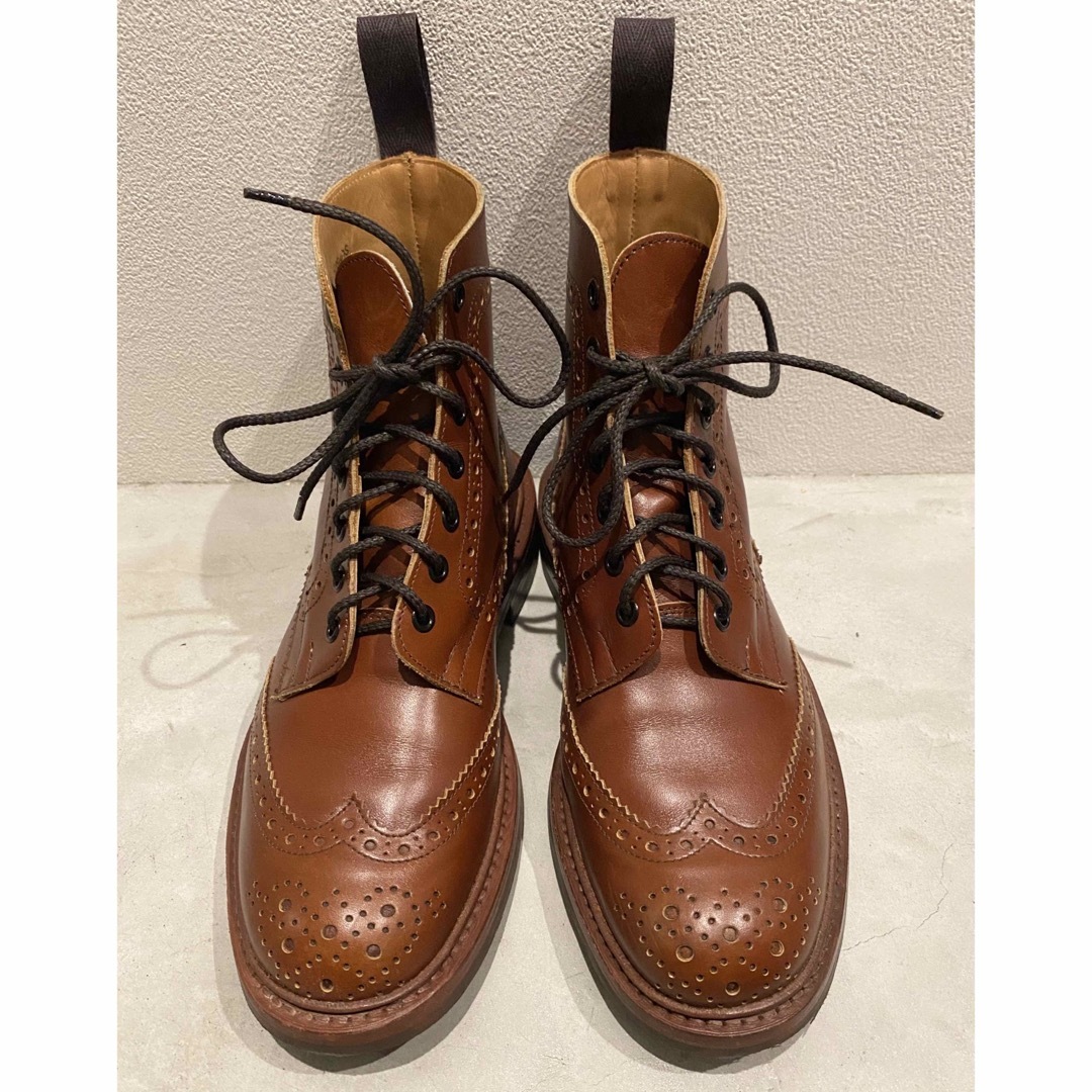 トリッカーズ Trickers ブーツ ショートブーツ カントリーブーツ モールトン MALTON カーフレザー シューズ メンズ 6.5(25cm相当) ブラウン