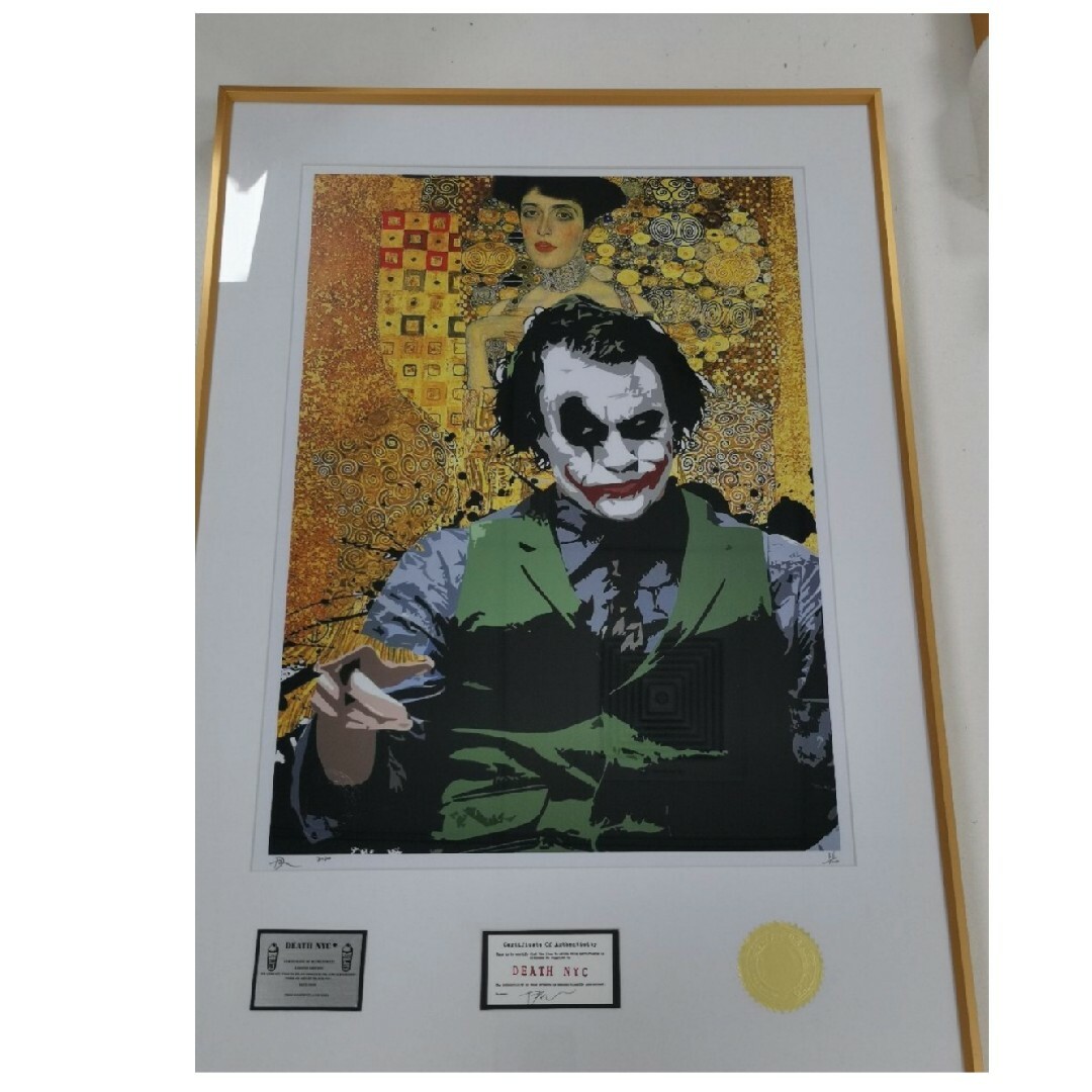 DEATH NYC 額付き 世界限定100枚 アートポスターJoker