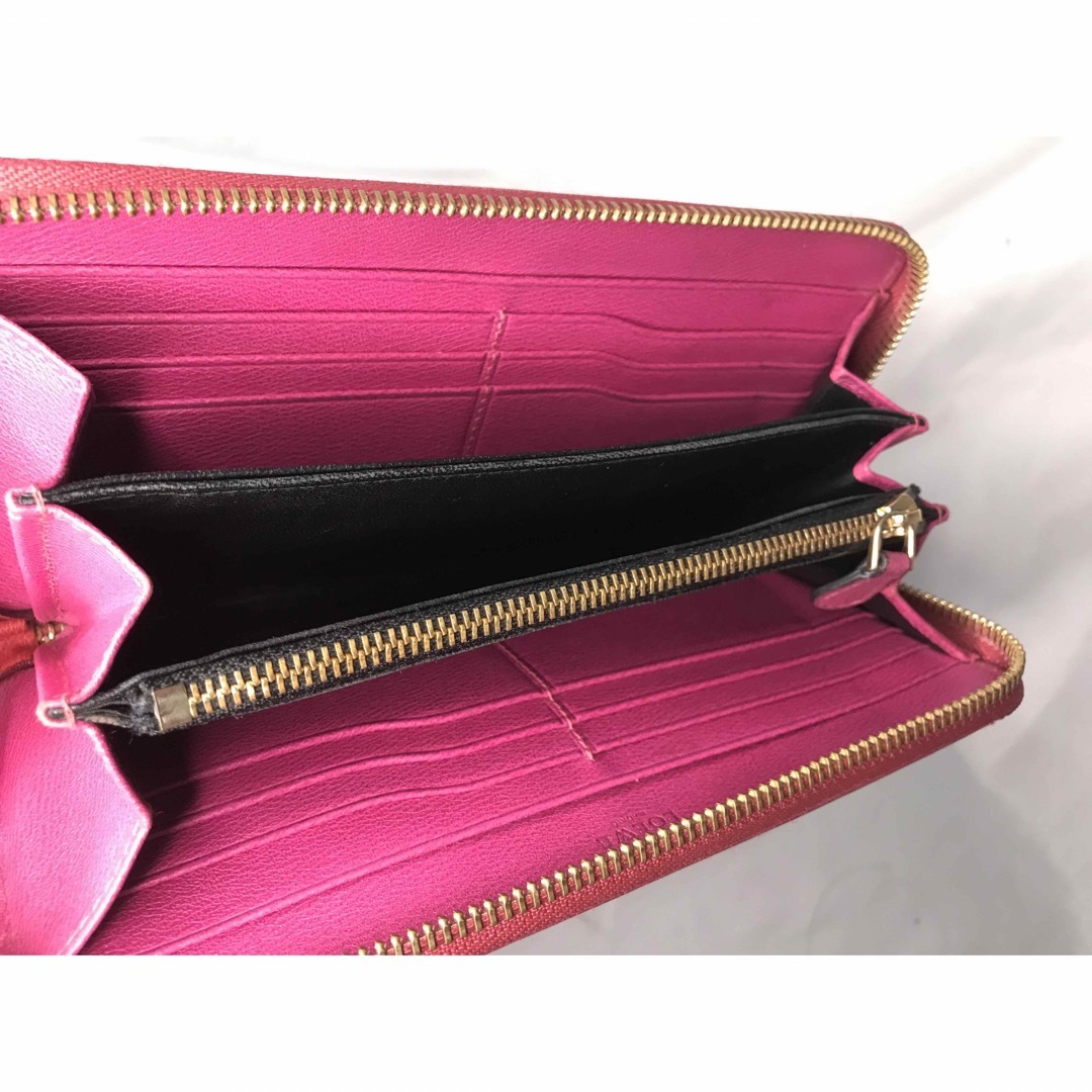 超美品 LOEWE ロエベ 長財布 ラウンドファスナー マゼンタ#1