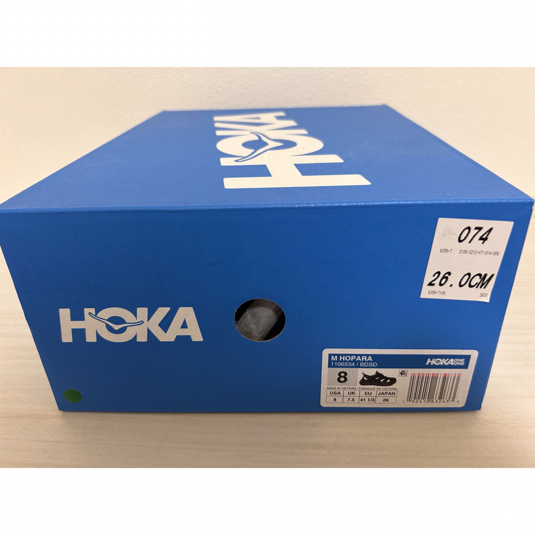 HOKA ONE ONE(ホカオネオネ)のホカオネオネ　ホパラ　サンダル( ブラック×ダークシャドウ)26cm メンズの靴/シューズ(スニーカー)の商品写真