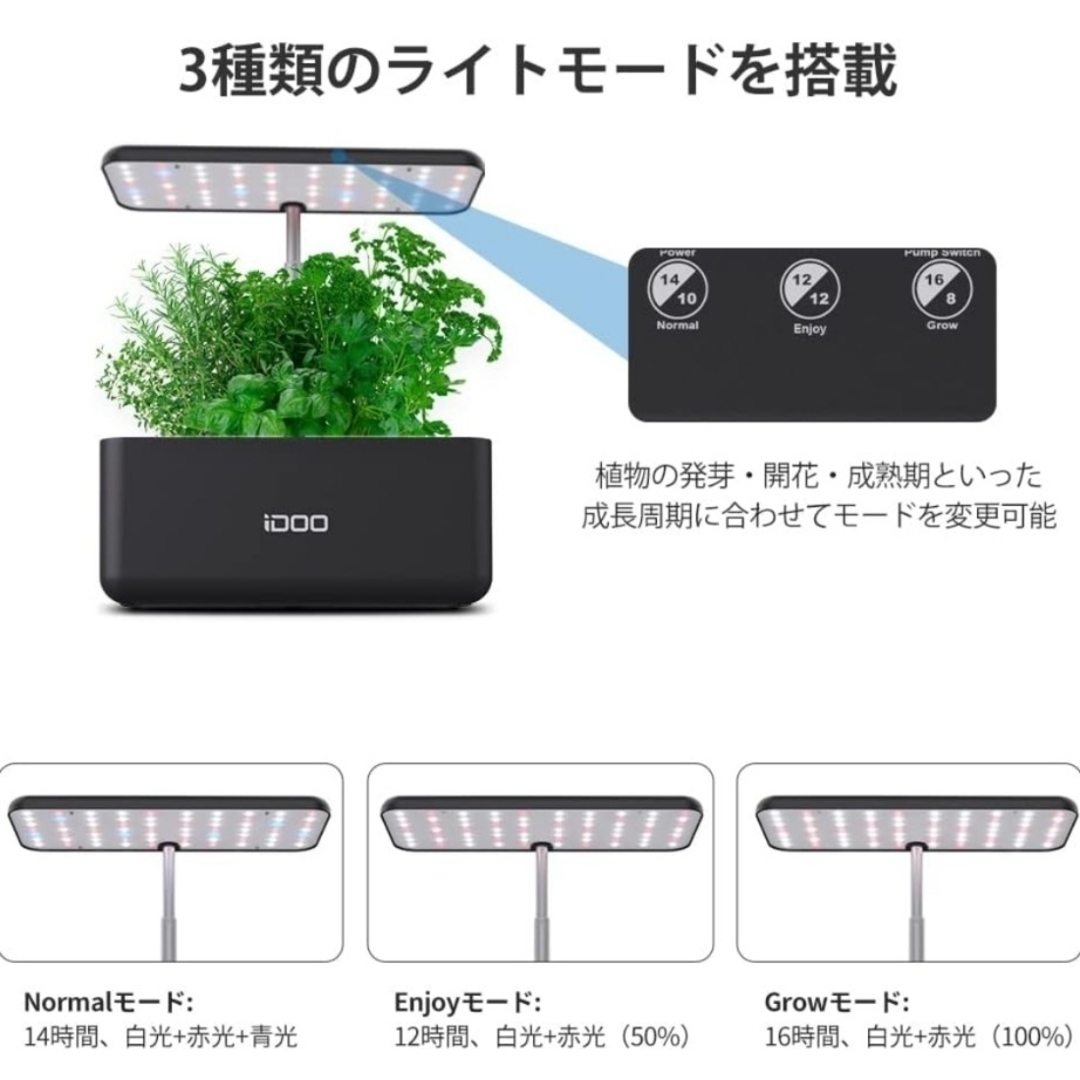 新品  水耕栽培キット 水耕栽培 セット 室内 植物育成ライト付