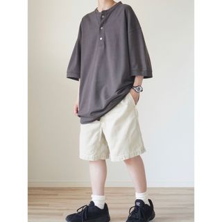 コロンビア(Columbia)の00s 古着 Columbia ヘンリーネック 鹿の子 Tシャツ XL(Tシャツ/カットソー(半袖/袖なし))