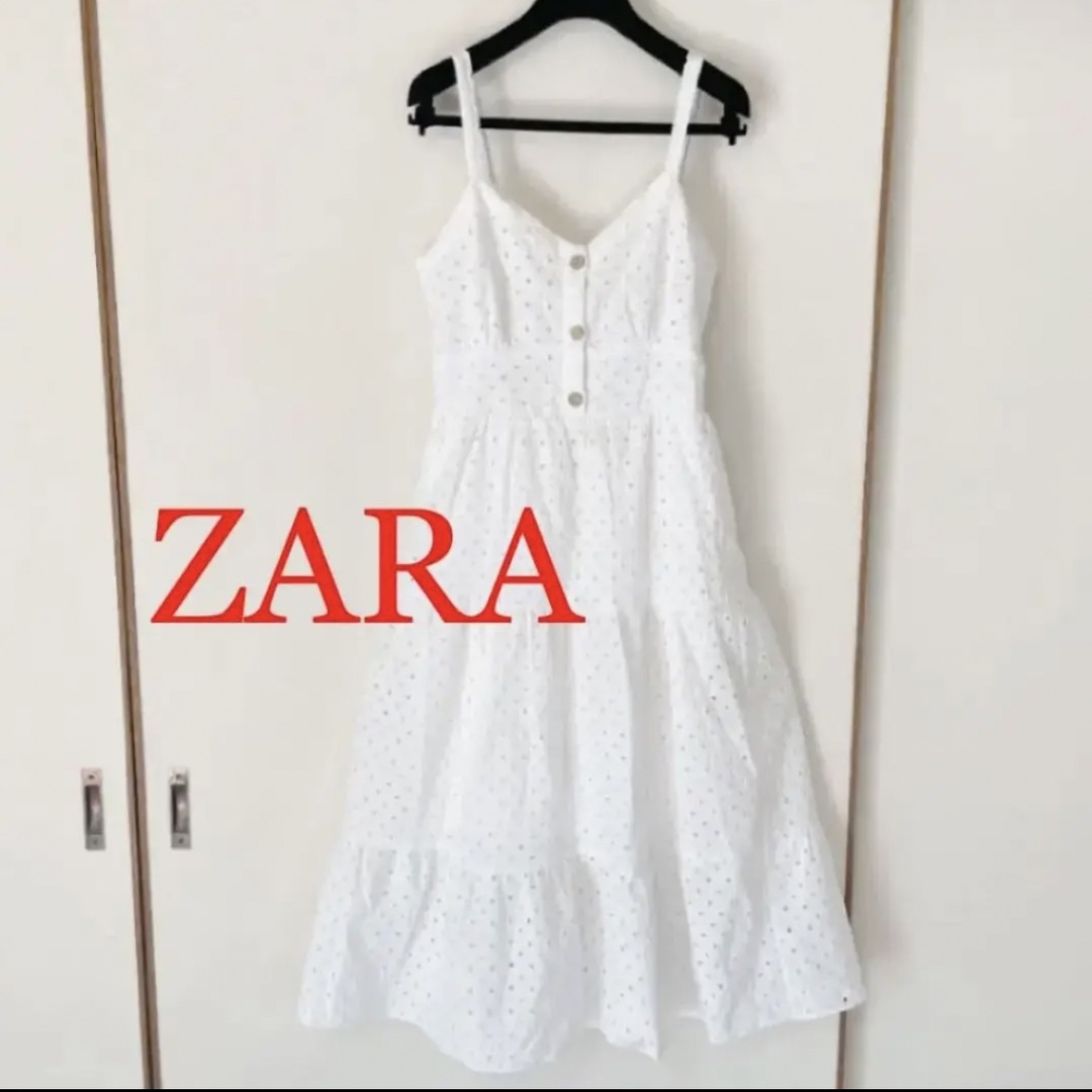 ZARA(ザラ)のZARA☆ホワイトワンピース☆デートに☆ レディースのワンピース(ひざ丈ワンピース)の商品写真