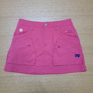 パーリーゲイツ(PEARLY GATES)のパーリーゲイツ　フラワースカート/ピンク　サイズ1　美品!!(ミニスカート)