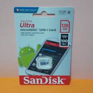 マイクロSD SanDisk ULTRA 128GB 100MB/s 未使用(その他)