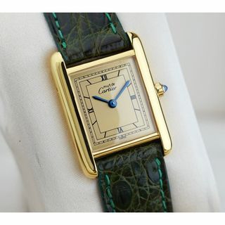 カルティエ(Cartier)の美品 カルティエ マスト タンク ゴールド ローマン SM Cartier(腕時計)