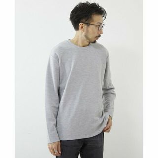 メンズメルローズ(MEN'S MELROSE)の【ライトグレー】ラッセルダブルフェイスロングスリーブTシャツ(その他)