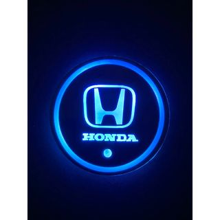 ホンダ(ホンダ)のHONDAロゴ入り　光るLEDコースター　ドリンクコースター(車内アクセサリ)