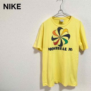 ナイキ(NIKE)の希少！NIKE Tシャツ 風車ロゴ 黄色 オレンジタグ 復刻 00s(Tシャツ/カットソー(半袖/袖なし))