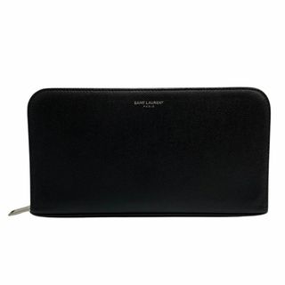 パネル 【極希少】Yves Saint Laurent がま口ロングウォレット 型押