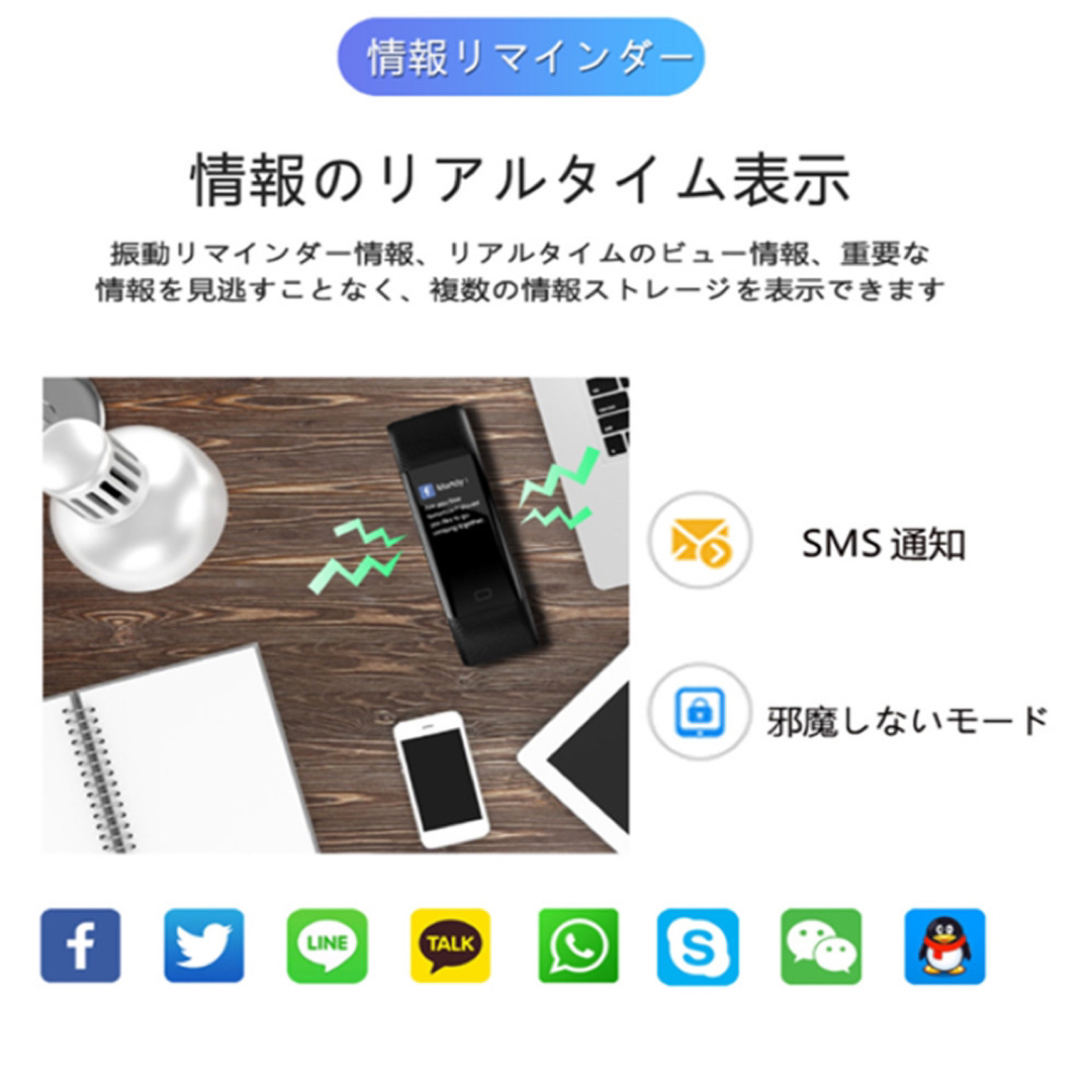 スマートウォッチ 日本語対応 iphone対応 android対応  スマホ/家電/カメラのスマホアクセサリー(その他)の商品写真