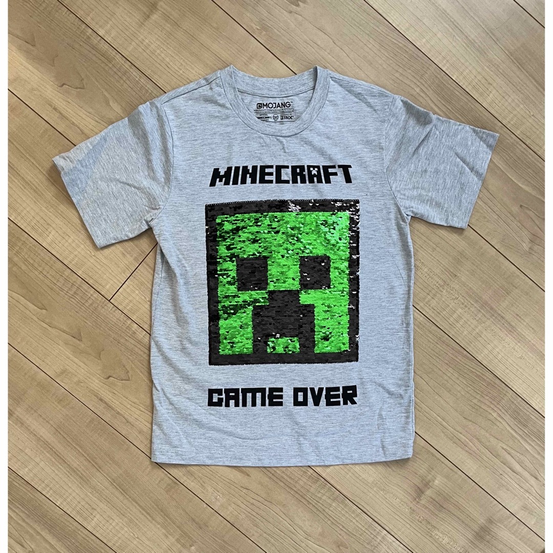 絵が変わる！　マインクラフト　おもしろTシャツ　キッズ　(150) キッズ/ベビー/マタニティのキッズ服男の子用(90cm~)(Tシャツ/カットソー)の商品写真