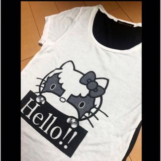 ハローキティ(ハローキティ)のキティ×KISSコラボT(Tシャツ(半袖/袖なし))