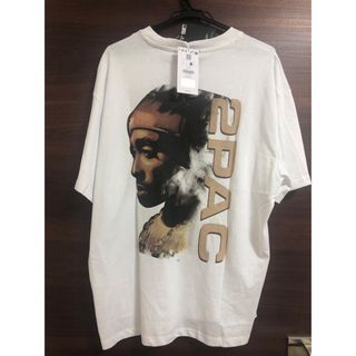 ベルシュカ(Bershka)の未使用タグ付 ベルシュカ  2PAC フォトプリント Tシャツ Tupac L(Tシャツ/カットソー(半袖/袖なし))