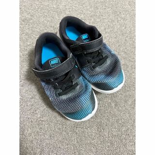 NIKE スニーカー　16㎝　ブルー　ブラック　キッズ　ベビー　ナイキ(スニーカー)