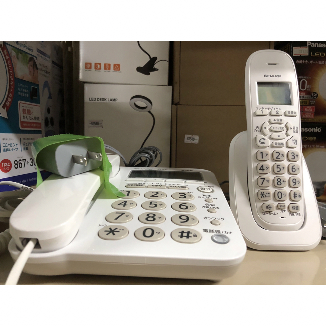 シャープ JD-G32CL デジタルコードレス電話機 子機1台付き　 ホワイト
