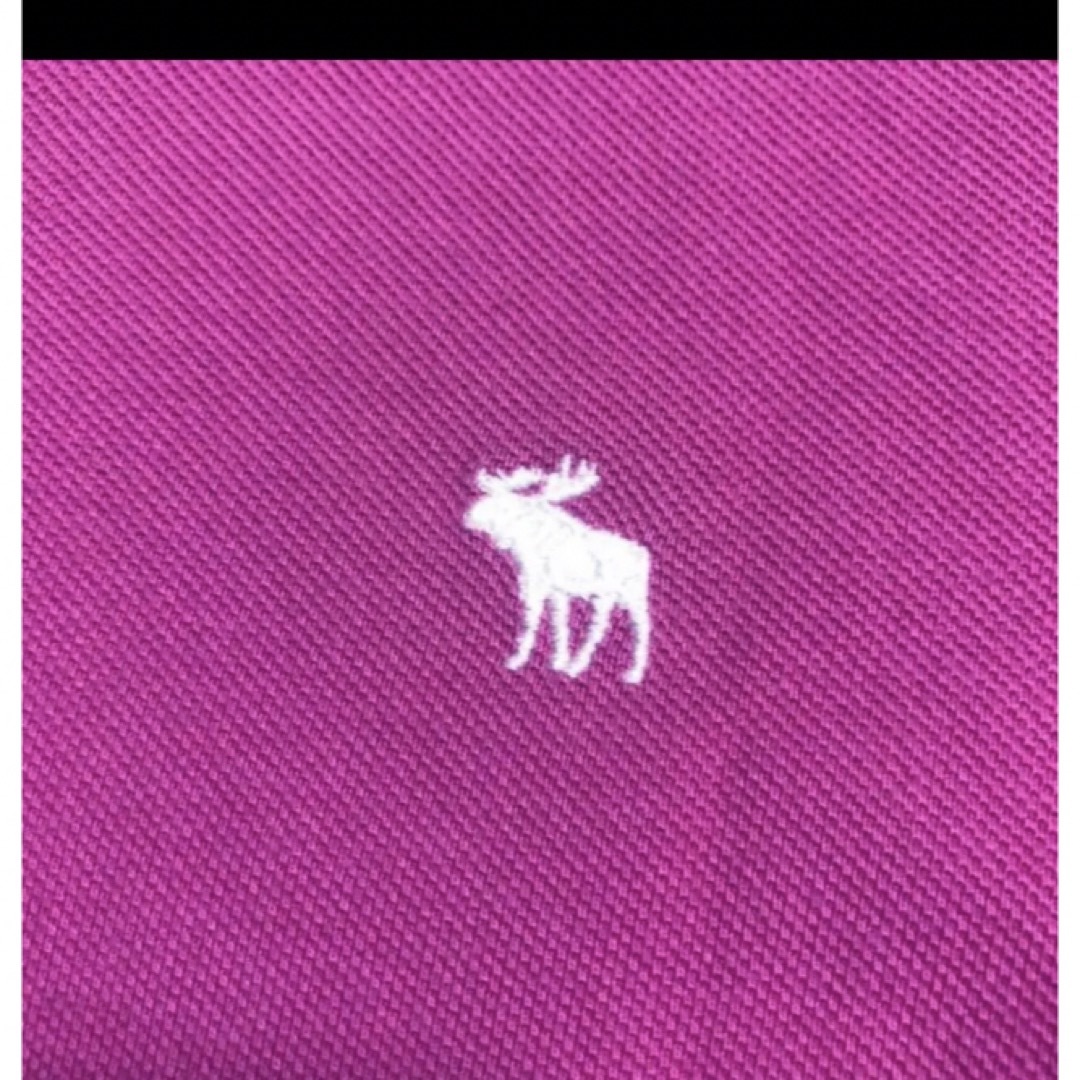 Abercrombie&Fitch(アバクロンビーアンドフィッチ)のアバクロピンクコットンカノコポロ レディースのトップス(ポロシャツ)の商品写真