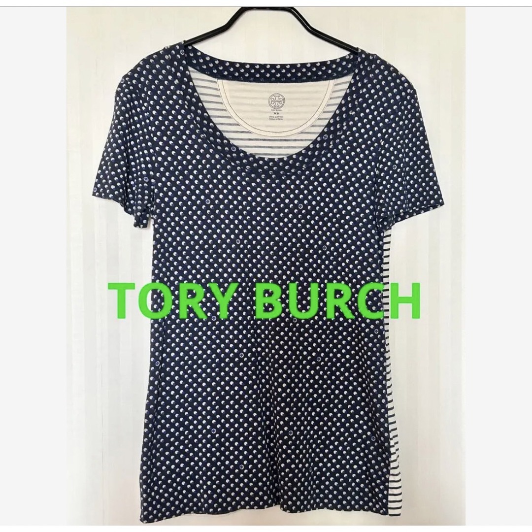 Tory Burch(トリーバーチ)の美品❗️トリーバーチ  TORY BURCH Tシャツ XS レディースのトップス(Tシャツ(半袖/袖なし))の商品写真