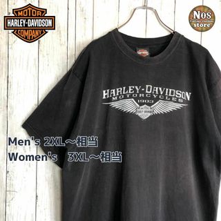 Harley Davidson - 古着 ハーレーダビッドソン Harley-Davidson 両面