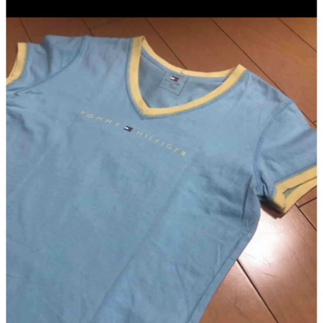 TOMMY HILFIGER(トミーヒルフィガー)のトミーヒルフィガーVネックコットンT レディースのトップス(Tシャツ(半袖/袖なし))の商品写真