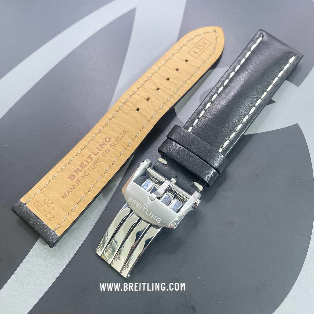 ブライトリング　 レザーベルト革ベルトBREITLING 純正品 22-20