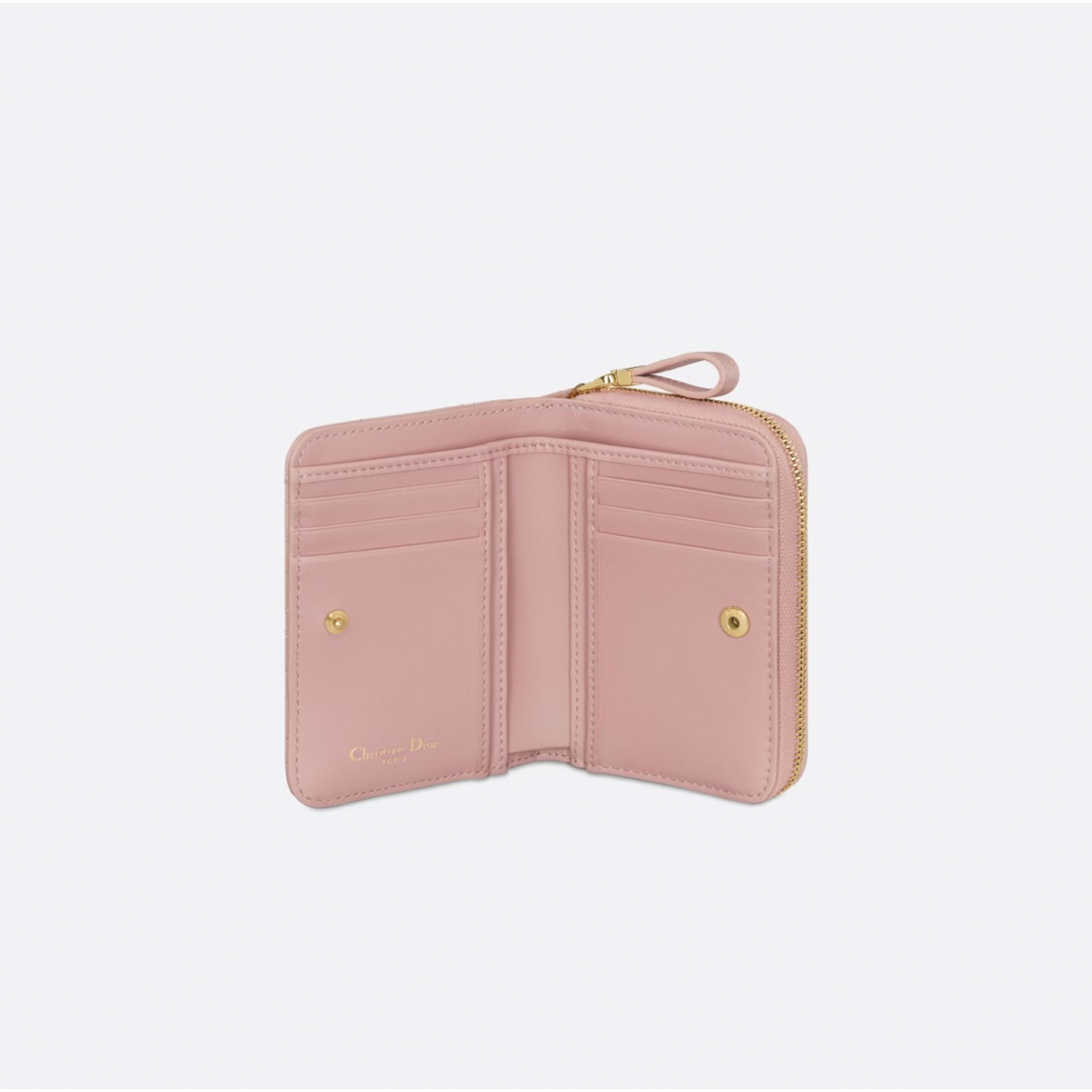 新作 新品 ディオール DIOR CARO ウォレット アンティーク ピンク