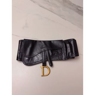 ディオール(Dior)のディオール Diorサドルベルト レザー ブラック(ベルト)