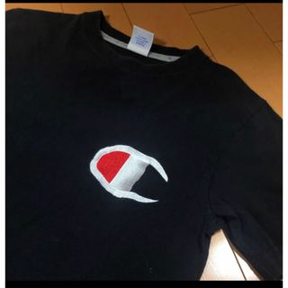 チャンピオン(Champion)のchampionブラックUSA製コットンT(Tシャツ/カットソー(半袖/袖なし))