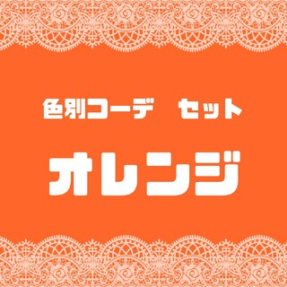 タカラトミーアーツ(T-ARTS)の【オレンジ色】プリマジ コーデカード 色別セット(カード)
