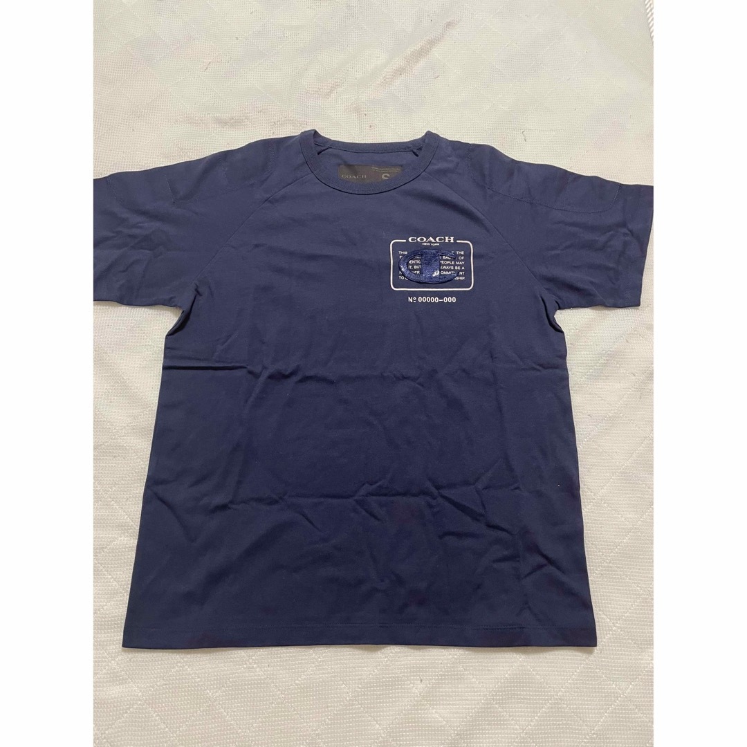 COACH X CHAMPION スパンコール ロゴ 半袖Tシャツ NAVY COACH X CHAMPION スパンコール ロゴ 半袖Tシャツ NAVY