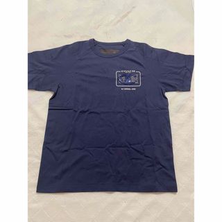 コーチ(COACH)のCOACH X CHAMPION スパンコール ロゴ 半袖Ｔシャツ NAVY(Tシャツ/カットソー(半袖/袖なし))